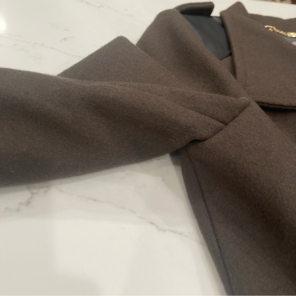 Vince Camuto double breasted dark green pea coat - Picture 11 of 16